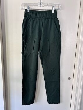 Dark Green Elastic Waist Performance "Open Air Pants"- Alder Apparel